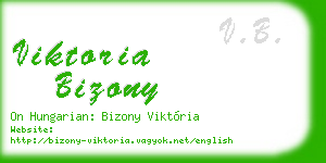viktoria bizony business card